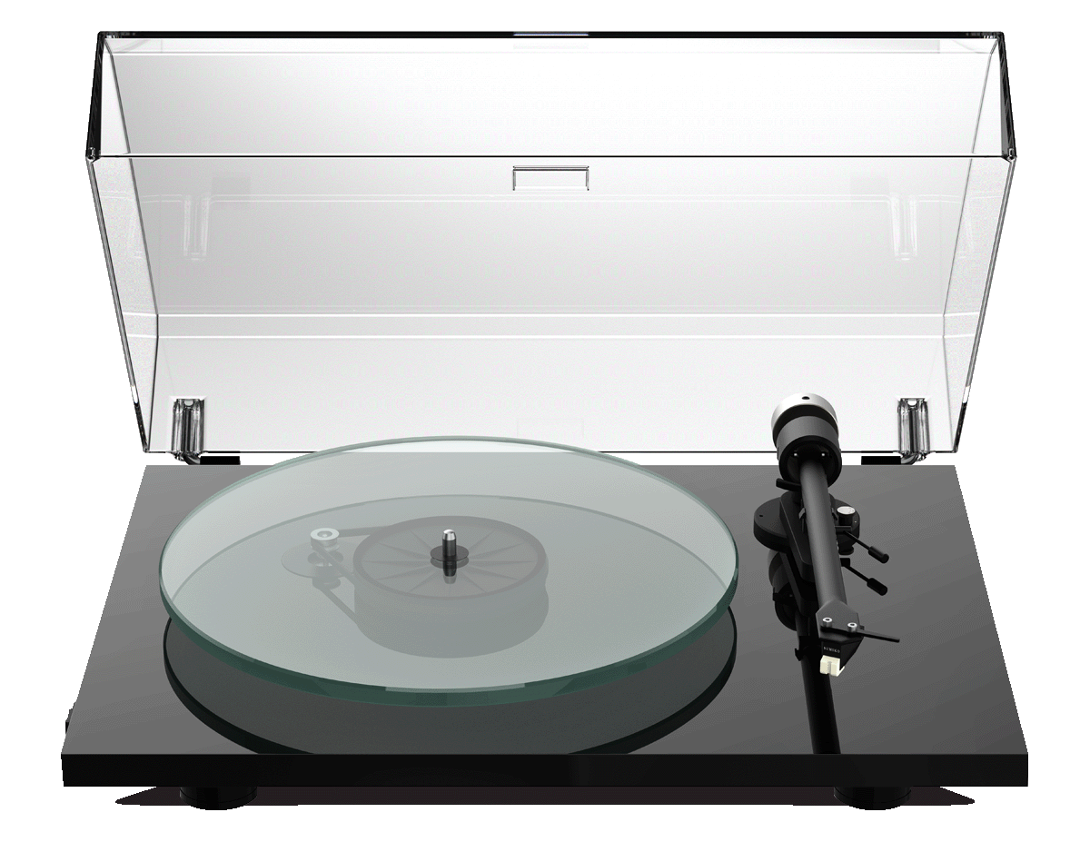  Pro-Ject T1 BT Turntable with Built-in Preamp and Wireless  Audio Transmitter (Satin Walnut) : Electronics