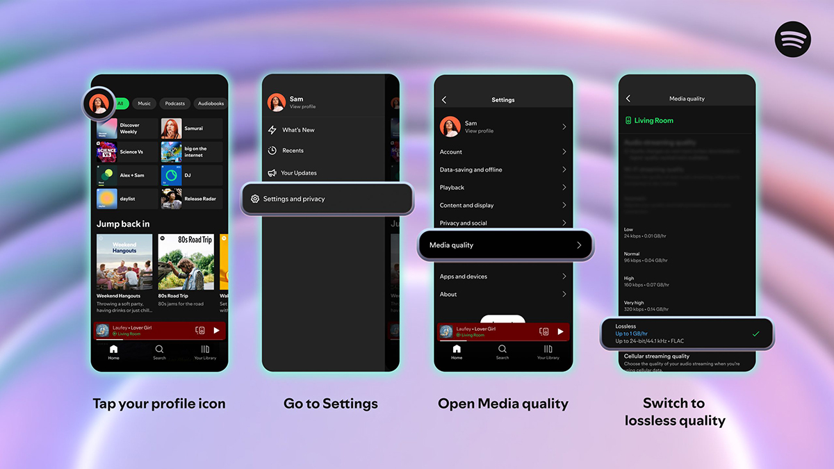 Selecting lossless